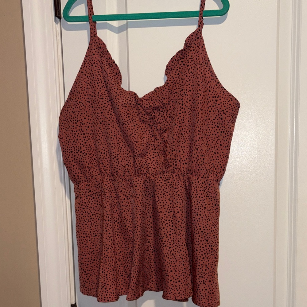 ✨ Polka Dot Peplum Tank ✨
